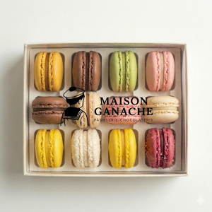 Boîte de 12 macarons Maison Ganache
